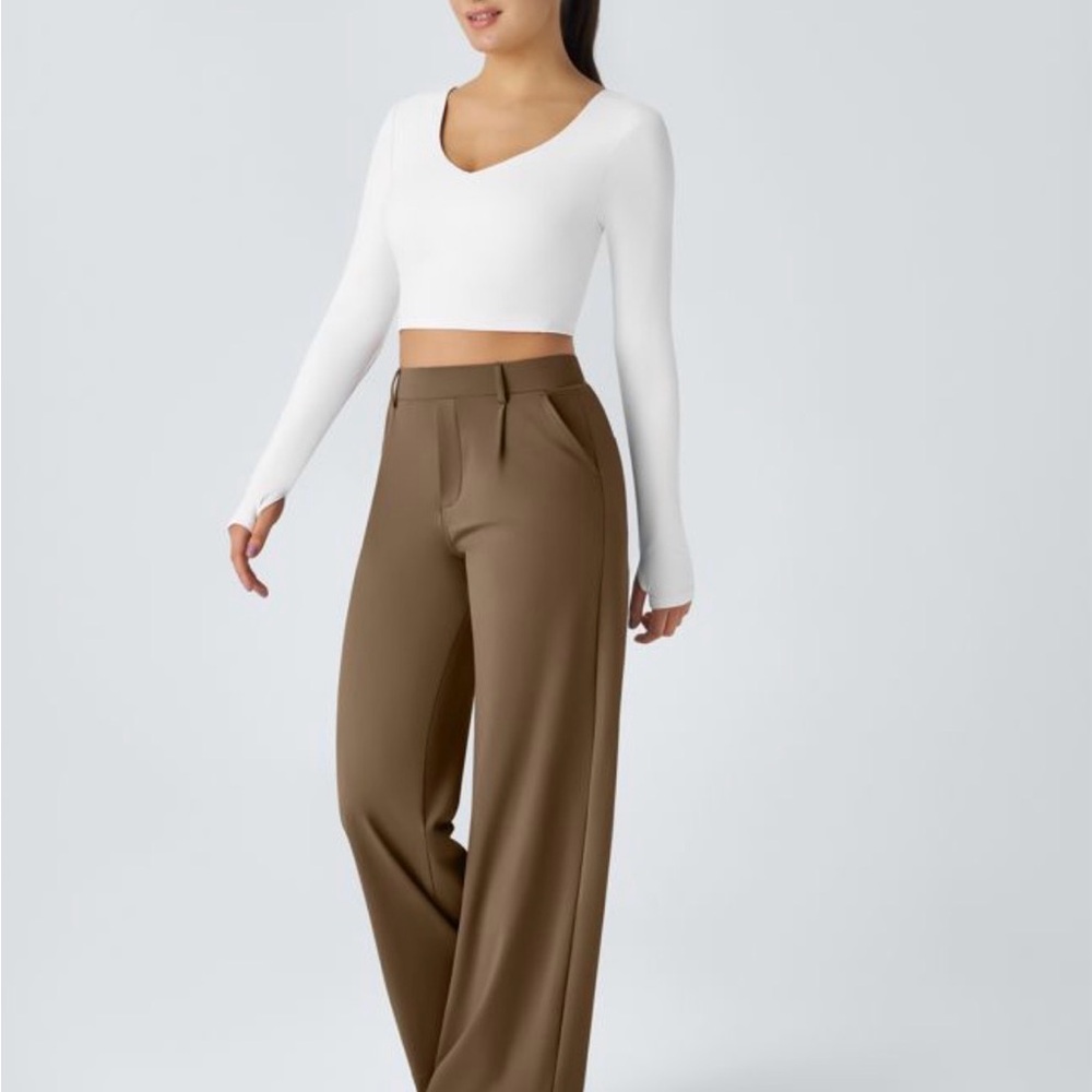 Halara Flex™ DayStretch High Waisted Pocket Straight Leg Work Pants